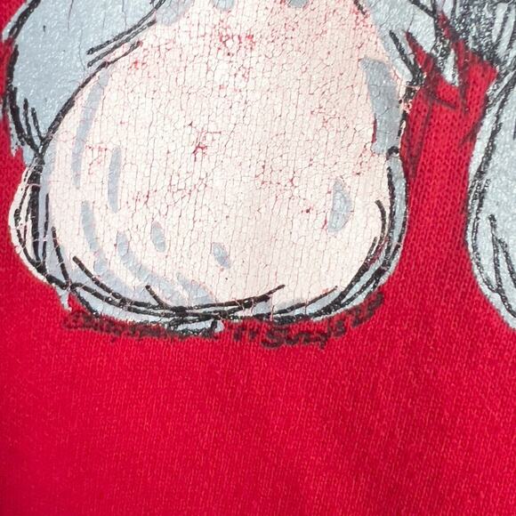 Vintage Suzy's Zoo Sweatshirt XL Wags & Wiskers Red Heart Dog 80's 90's Crewneck - Picture 6 of 6